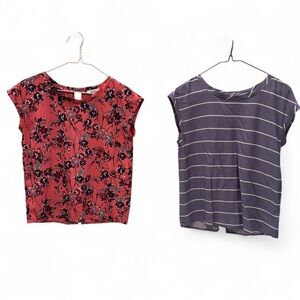 Abercrombie & Fitch floral and striped tops